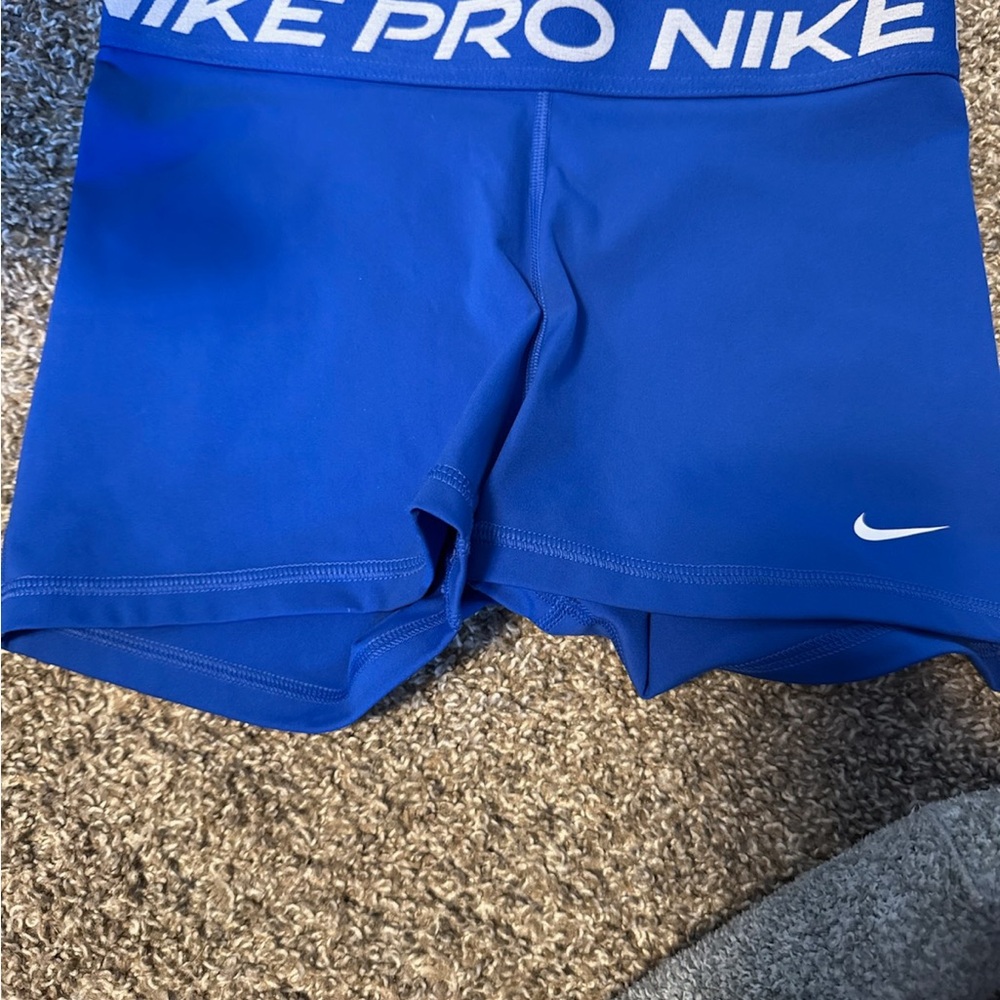 Nike Pro Dri-FIT Blue Performance Shorts